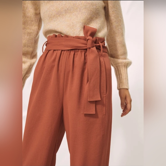 NWOT WILFRED ARITZIA Pants | Size 2 | Paperbag | High Rise Tie Front Trouser - Picture 2 of 14